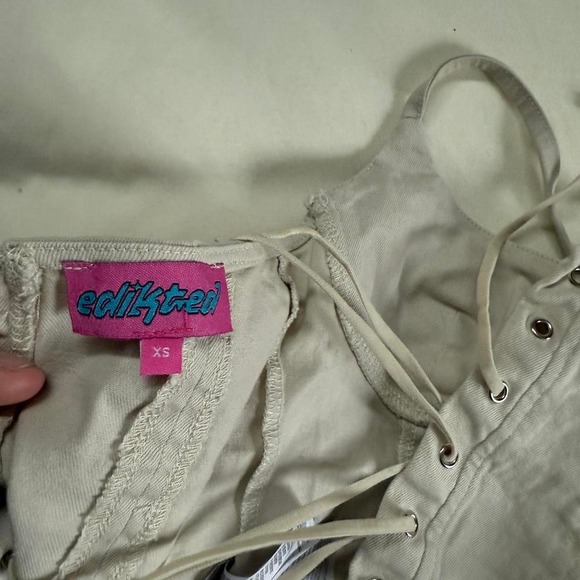 cream halter corset top - Picture 6 of 6